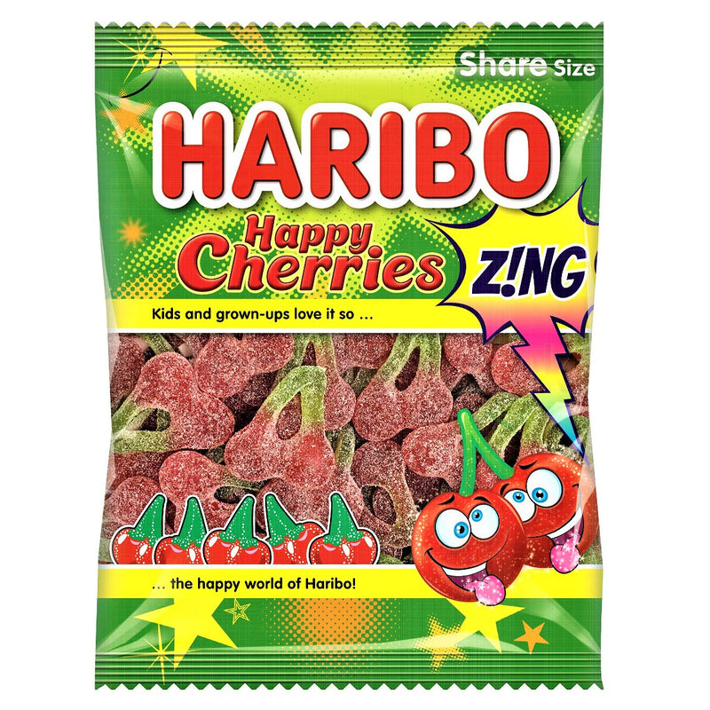 Haribo Happy Cherries Zing Sachet à Partager 160g