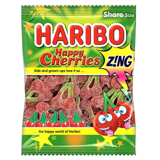 Haribo Happy Cherries Zingjj Share Bag 160g