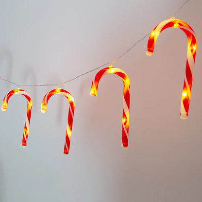 Christmas Workshop 10 Piece Christmas Candy Cane LED Decoration String Lights