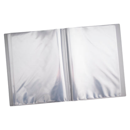 Livre de présentation A4 écologique transparent à 20 pochettes en matériaux 50 % recyclés