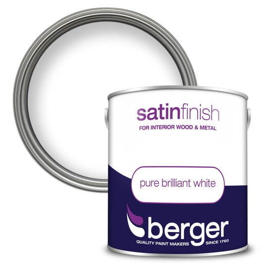 BERGER SATIN FINISH BLANC PUR BRILLANT 2,5L