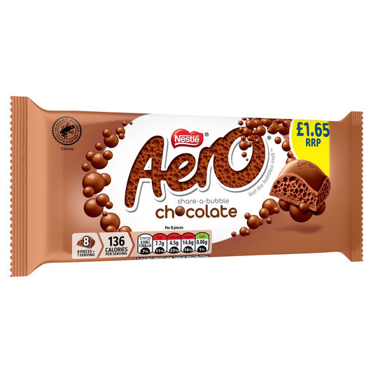 Aero Milk Chocolate Sharing Bar 90g PMP £1.65