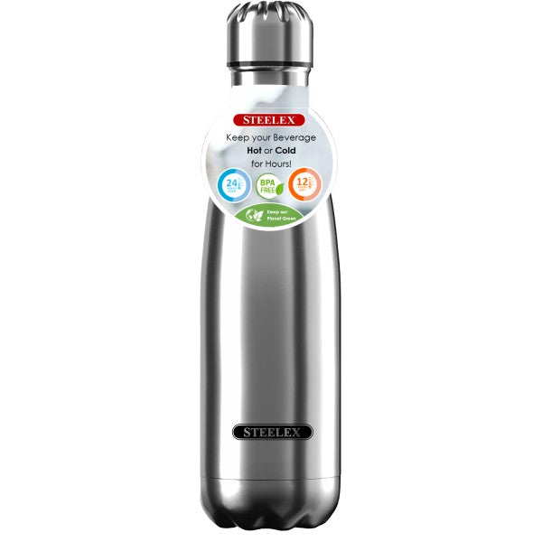 Steelex 500ml S/S Vacuum Bottle 'All Steel'
