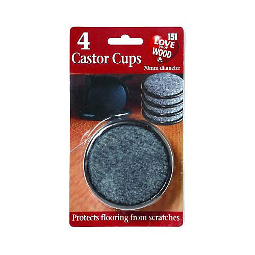 151 gobelets Castor par 4 de 70 mm
