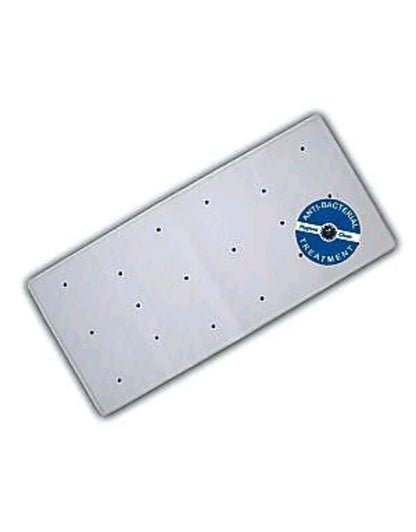 Blue Canyon Anti-Bacterial Rubber Bath Mat - White (34 X 74Cm)