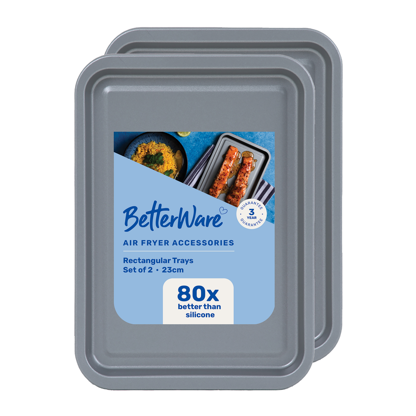 Set 2 Betterware 23cm Tray