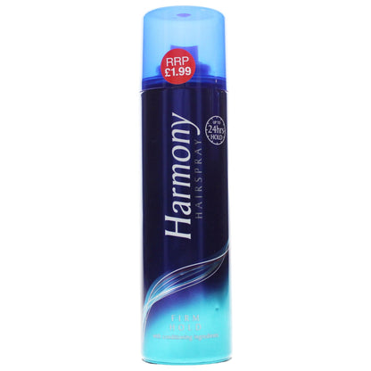 Harmony Blue 225ml Hairspray Firm PMP £1.99