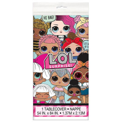 LOL Surprise Plastic Table cover 54in x54in