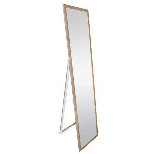 Miroir sur pied 12x59" avec finition bois
