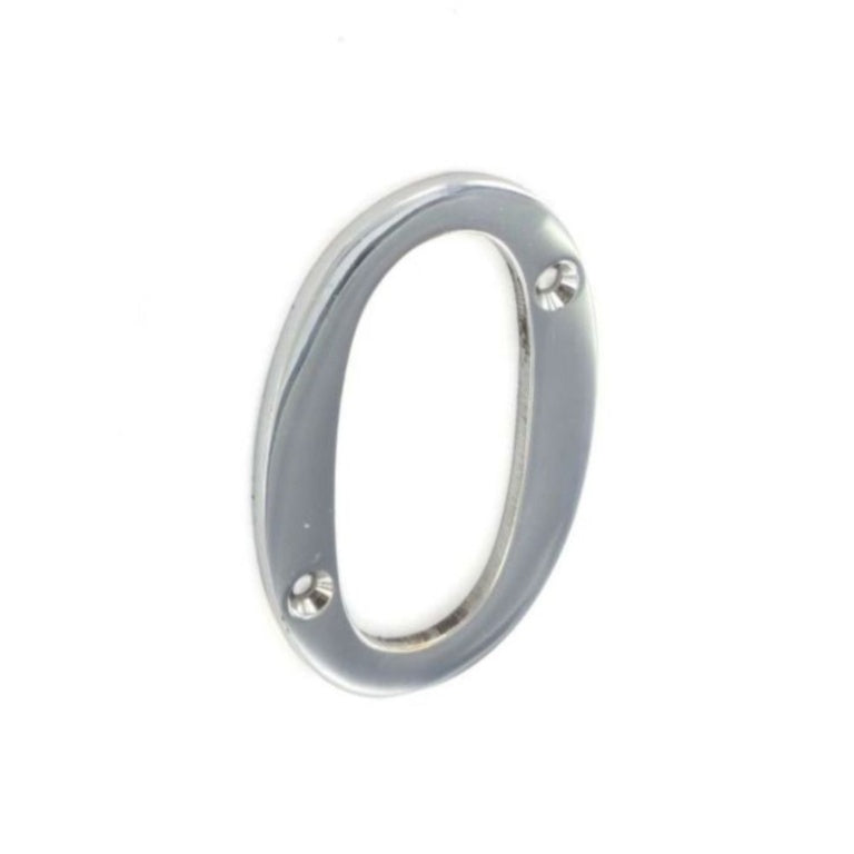 Securit Chrome 0 Chiffre 75mm