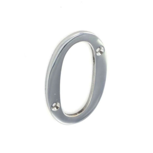 Securit Chrome 0 Chiffre 75mm