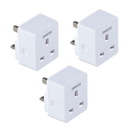Multiprise intelligente Wi-Fi Daewoo (lot de 3) compatible Smart Life, Alexa, Google Home, Android avec surveillance de l'énergie