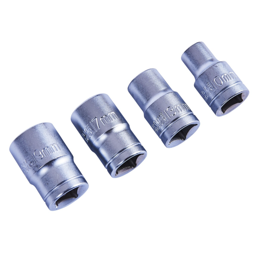 Amtech 4 Piece 13mm (1/2") drive socket set