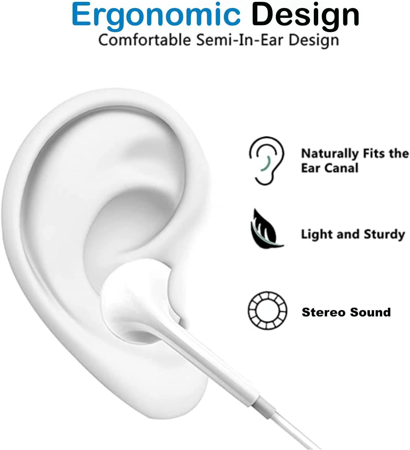 Budi 3.5mm EarPods with Mic EP20DWM – White
