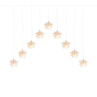 Christmas Workshop 3D Star V Shape Curtain Lights - Warm White