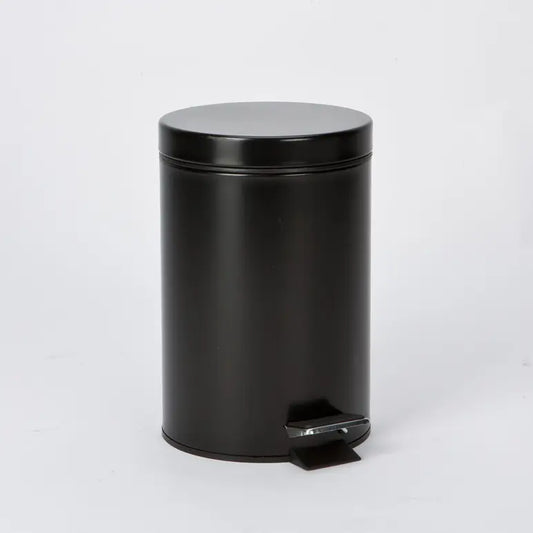 Poubelle à pédale noire HIGHLANDS 3 L