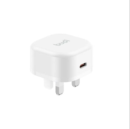 Budi 20W Type C Compact Home Fast Charge UK Plug PD
