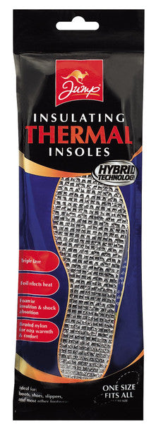 Jump Insulating Thermal Insoles Triple Layer One Size Fits All