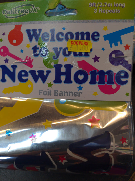 Welcome to New Home banner 9 feet