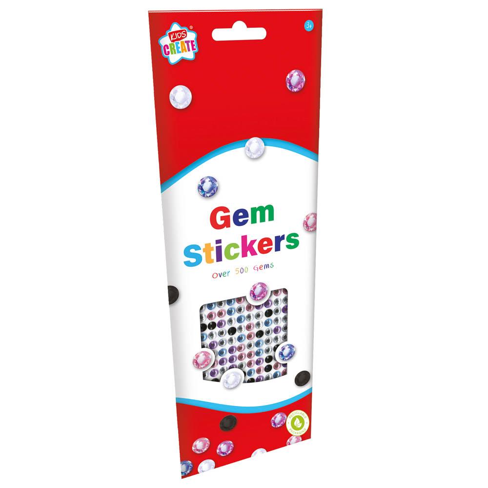 500 Gem Stickers Self Adhesive Arts & Crafts