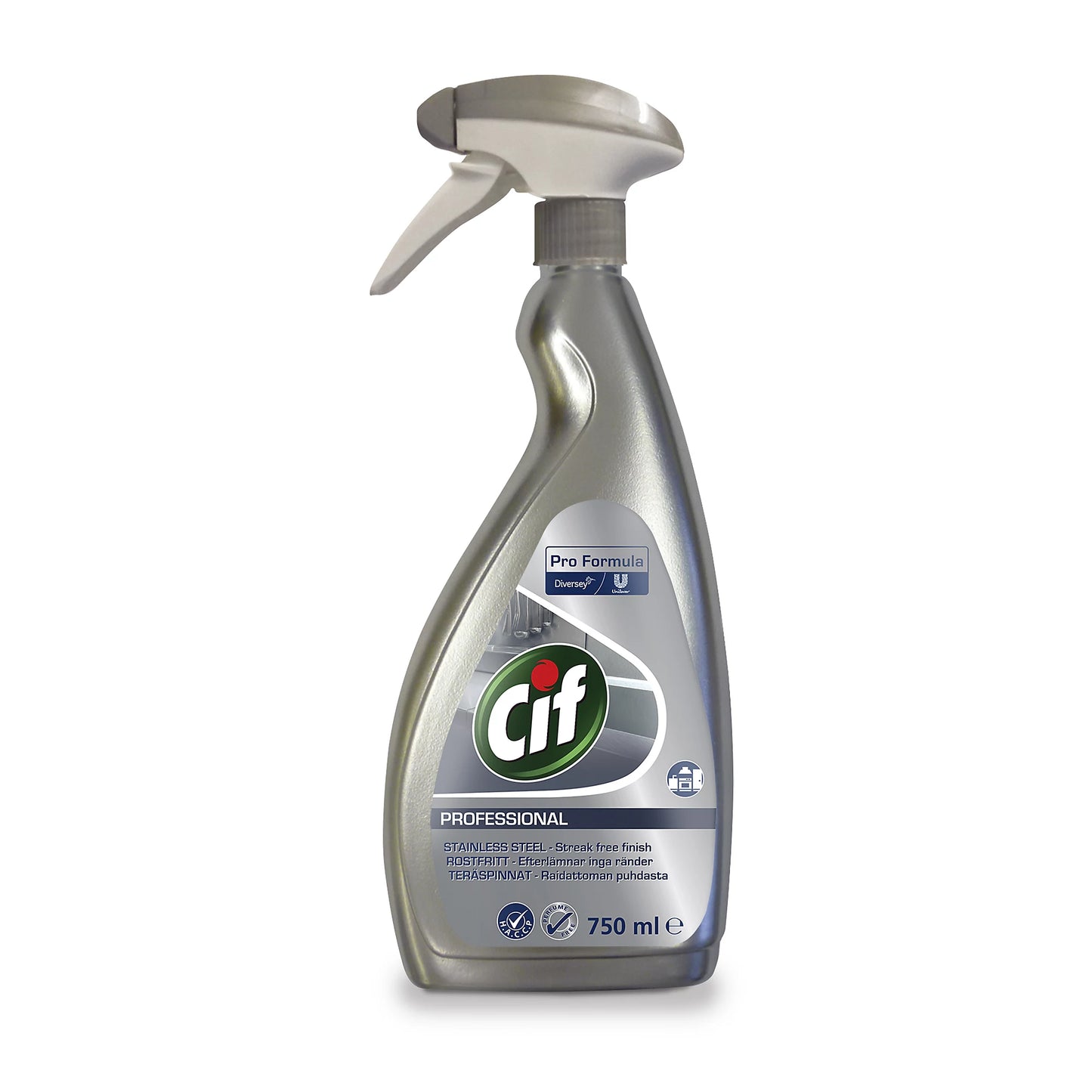 Cif Professionnel Nettoyant Inox sans parfum, 750ml
