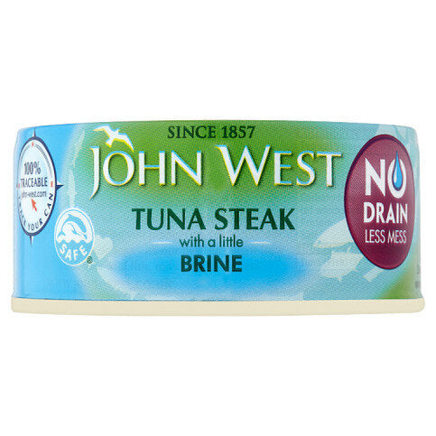 John West No Drain Tuna Steak in Brine  60g
