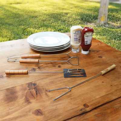Kingfisher Set Of 3 BBQ Tools