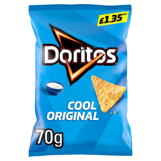 Doritos Cool Original Tortilla Chips Crisps 70g PMP £1.35