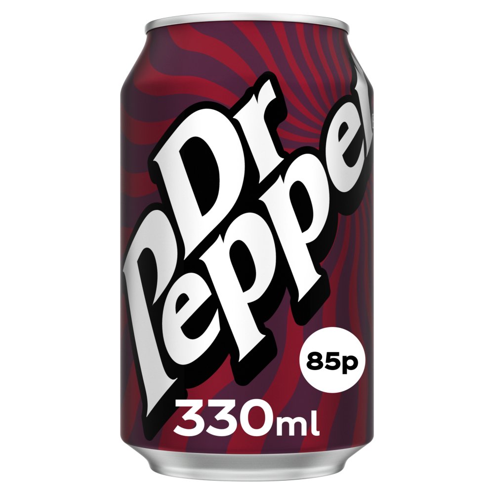 Dr Pepper 330ml PM 85p