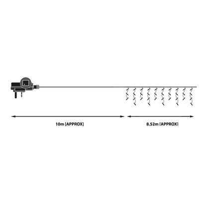 Christmas Workshop 8.5m 360 LED Icicle Chaser Lights - White