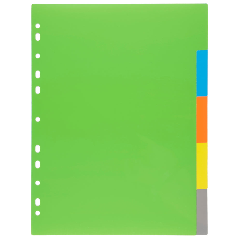 EcoA4 50% Recycled Set 5 Index File Dividers