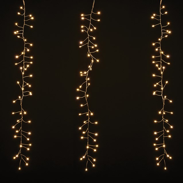 Christmas Workshop 240 LED Waterfall Curtain Chaser Lights - Warm White