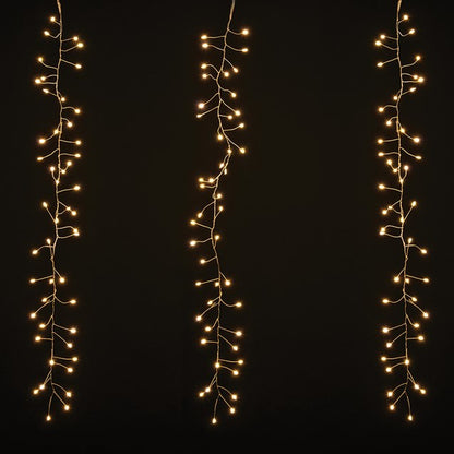 Christmas Workshop 240 LED Waterfall Curtain Chaser Lights - Warm White