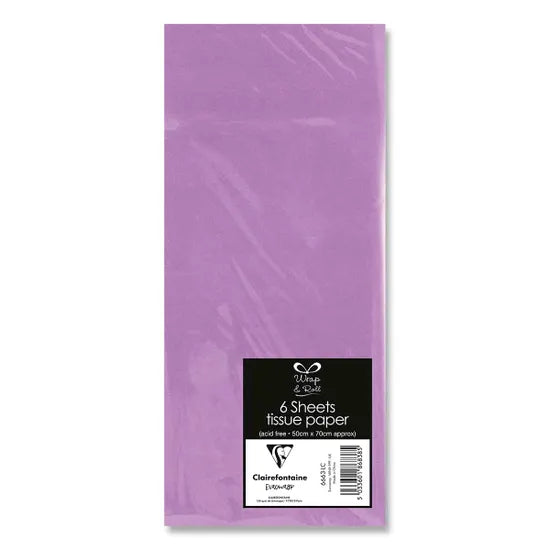 Tissue paper 50x70 cm Lilac 6 sheets