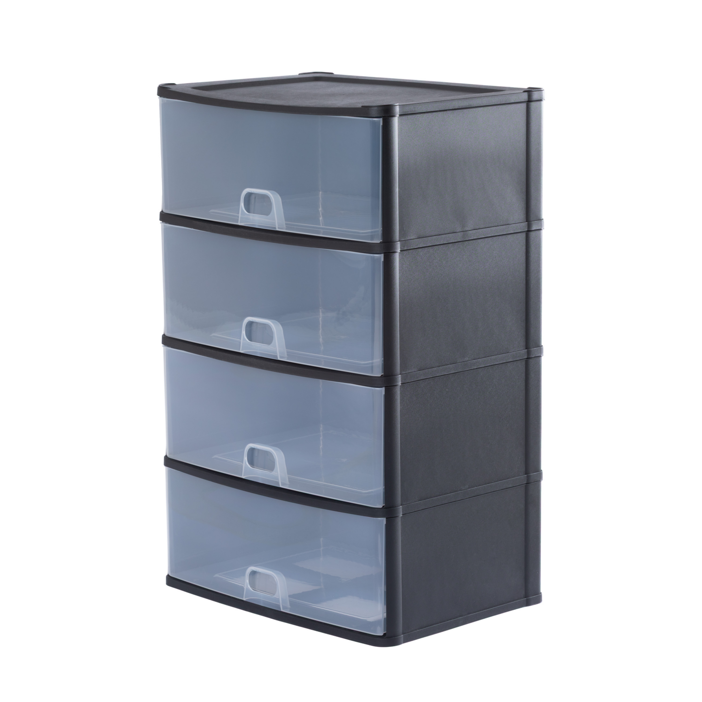 Wham® Organise Drawers Large 4D Black/ Clear