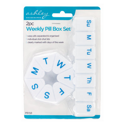 Ashley 2PC WEEKLY PILL BOX SET