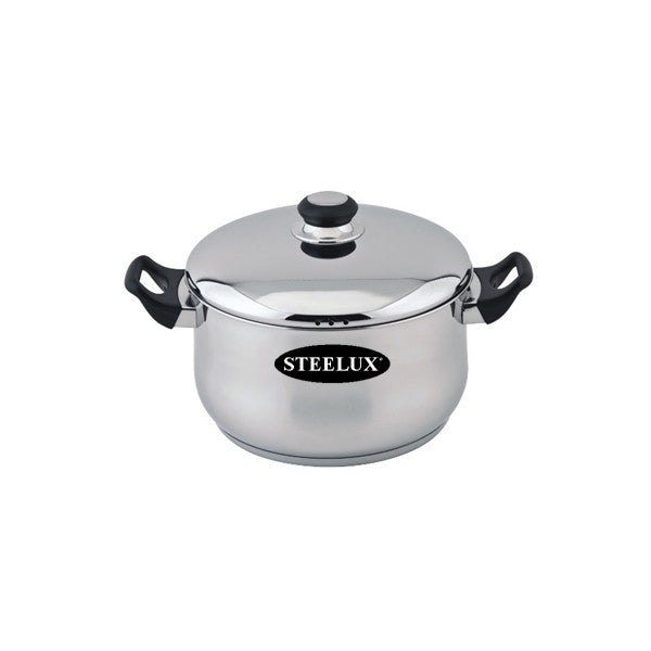 Steelex Stainless  Steel 22cm Casserole and lid.