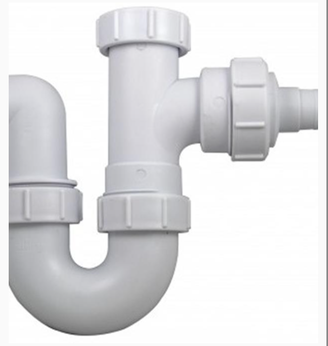 4627 Siphon en P pivotant de haute qualité 1,1/2 (40 mm) x 75 mm avec buse
