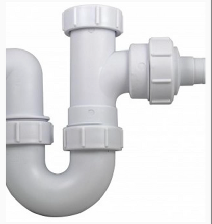 4627 Siphon en P pivotant de haute qualité 1,1/2 (40 mm) x 75 mm avec buse