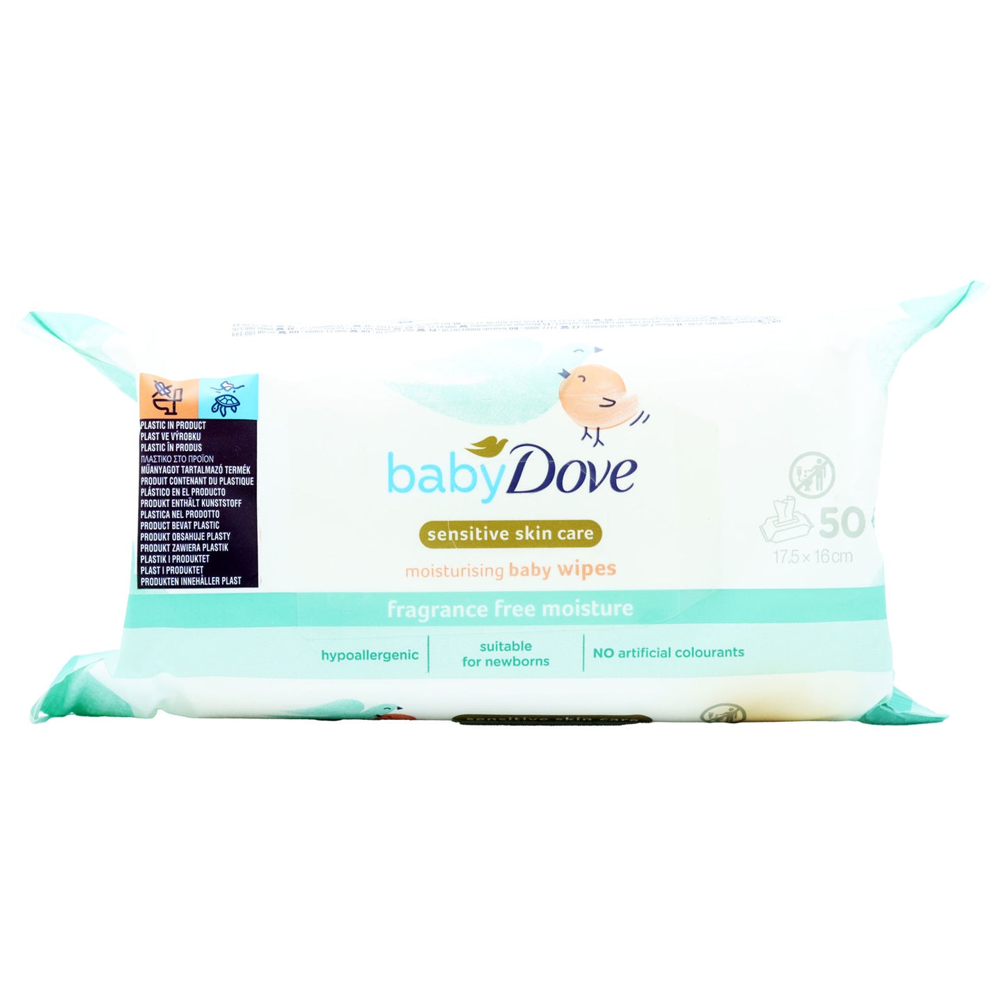 BABY DOVE WIPES SENSITIVE MOISTURE 50s