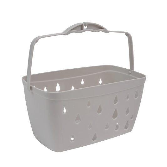 Panier à pinces à linge suspendu JVL en plastique, gris