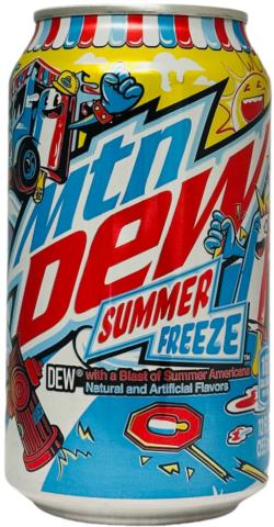 MOUNTAIN DEW-Cherry/lemon/raspberry soda-355mL