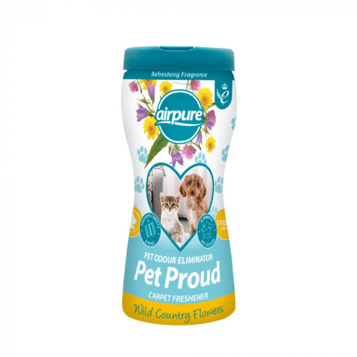 Désodorisant moquette Airpure pour animaux 500 g - Fleurs sauvages