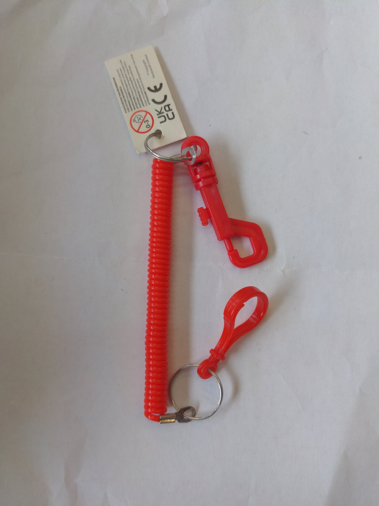 Stretch Spiral Keyring With Chain