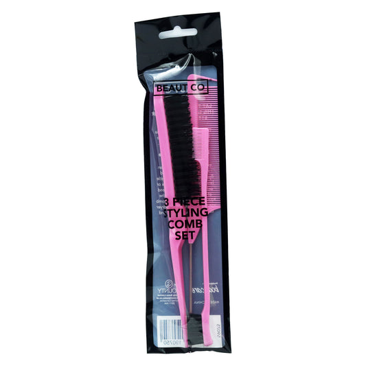 BEAUT CO. SET DE PEIGNES COIFFURE LOT DE 3
