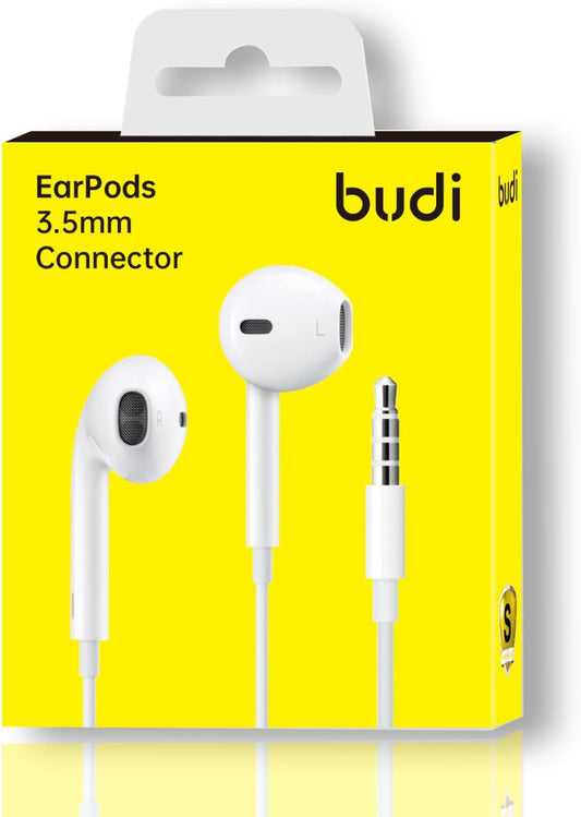 Budi 3.5mm EarPods with Mic EP20DWM – White