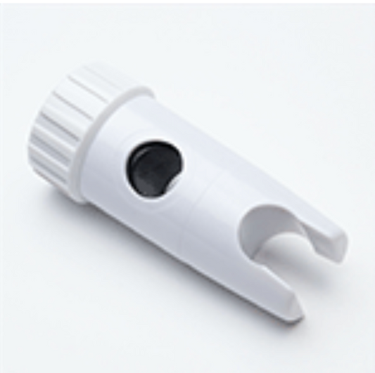 Plumb Replacement Shower Rail Slider Brackets, White Plastic, To Fit 19mm Rails