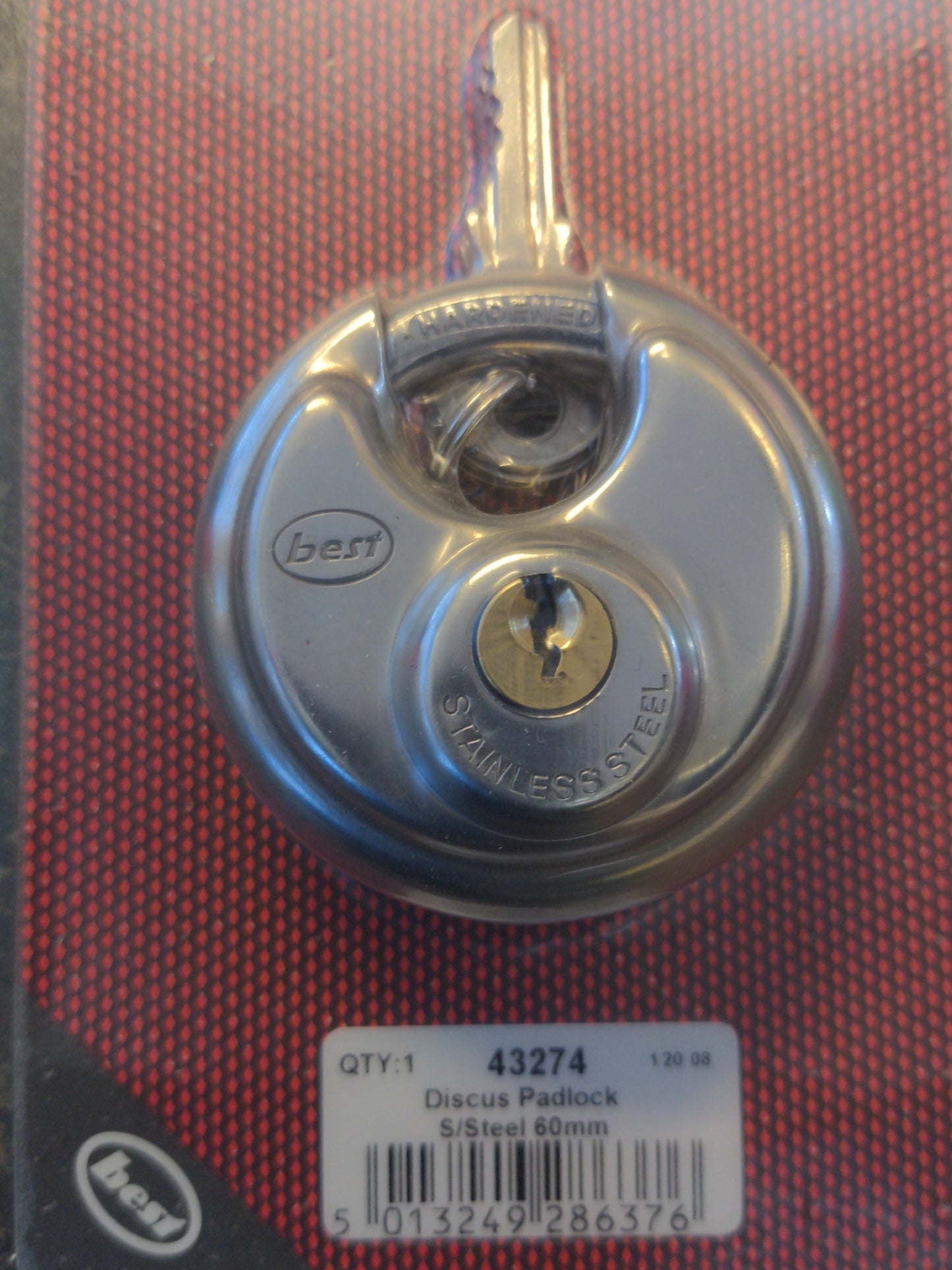Padlocks, Discus Type, Stainless Steel 60mm (2.1/2")