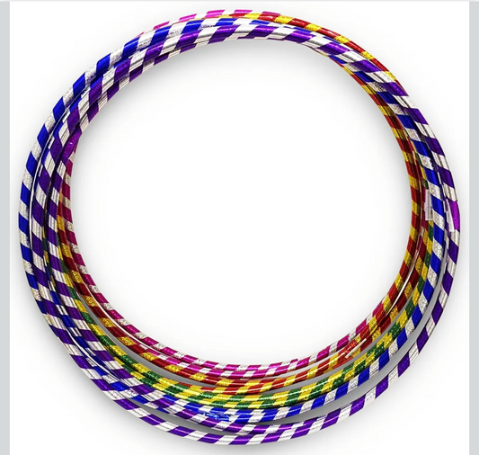 Glitter Hula Hoops in 65cm Multicolor Fitness Hula Hoop