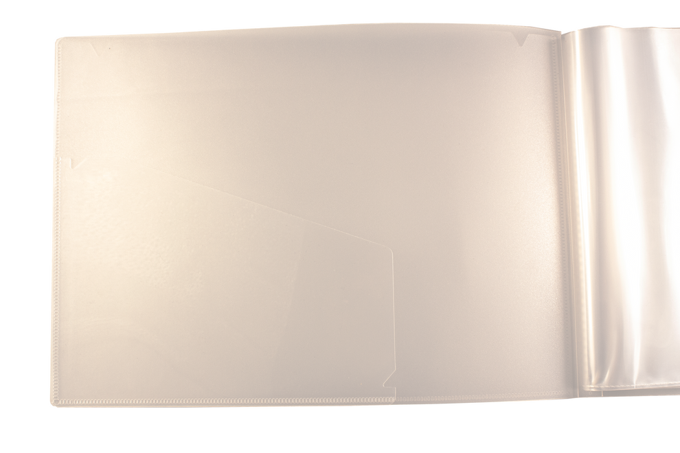 Eco A4 50% Recycled Clear 20 Pocket Landscape Presentation Display Book